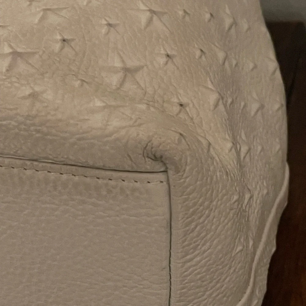 Jimmy Choo Sofia Cream Star-Embossed Tote